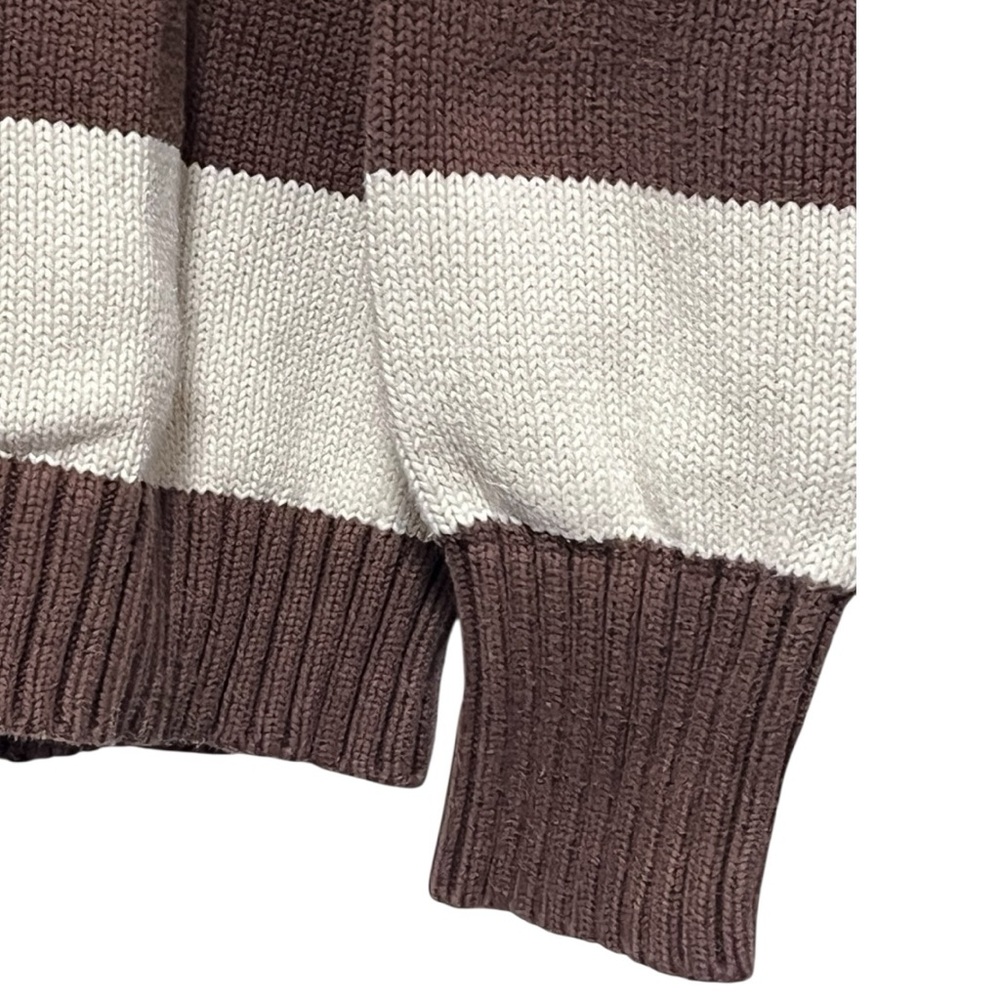 John Galt Cream & Brown Brianna Striped Sweater - Picture 10 of 15